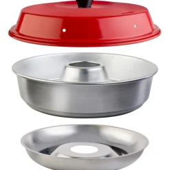 Omnia Kit 1 camping oven inclusief opbergtas, rooster, siliconenvorm en pannenlappen
