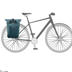 Ortlieb Vario QL2.1 fietstas 26 liter petrol