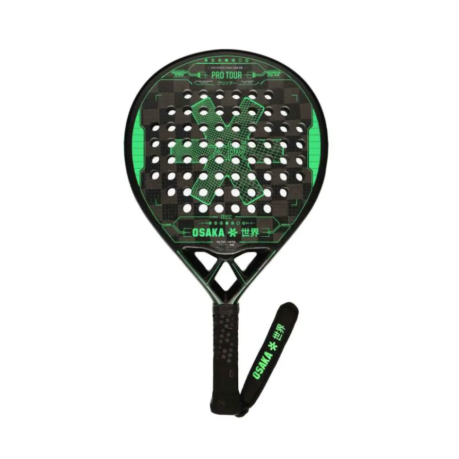 Osaka Pro Tour padel racket black green