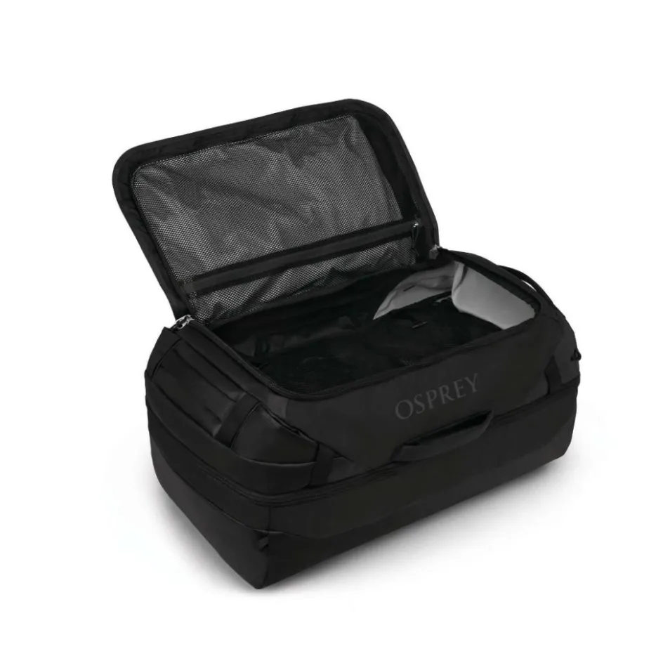 Osprey Transporter Squffel 70 liter reistas raven black