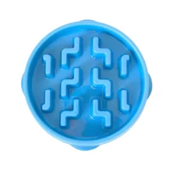 Clearance Outward Hound Fun Feeder Slo Bowl Mini voerbak blauw