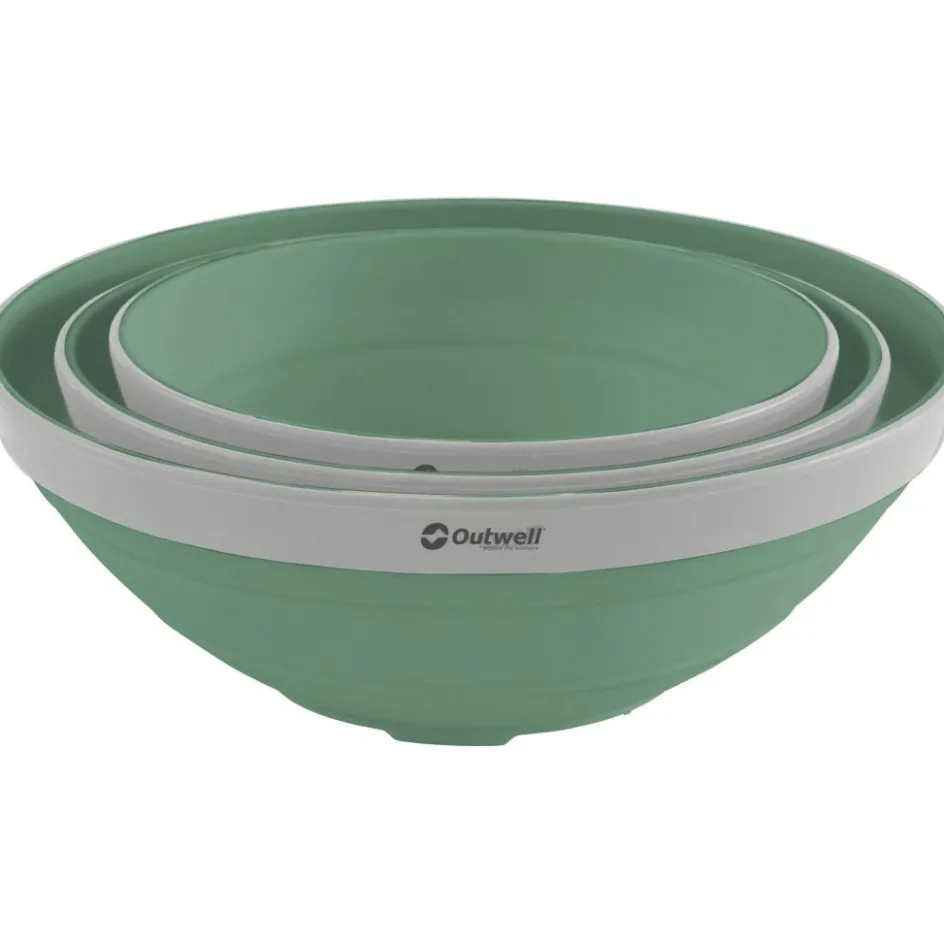 Outwell Collaps opvouwbare schalenset 3,5 - 2 - 1,5 liter shadow green
