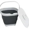 Outlet Outwell Collaps opvouwbare emmer vierkant met deksel 9 liter navy night