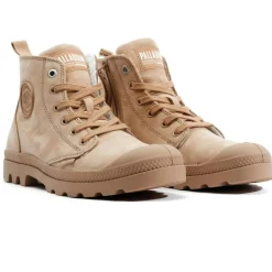 Discount Palladium Pampa Hi Zip WL schoenen dames nude brown