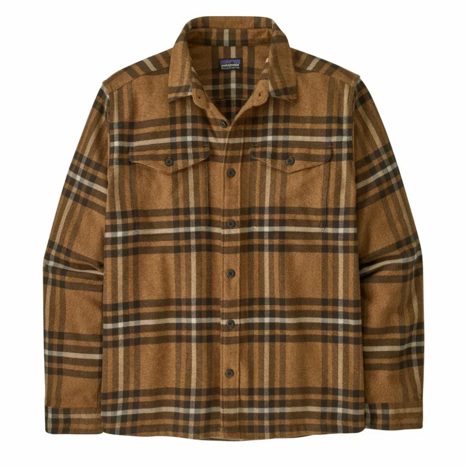 New Patagonia Fjord overhemd heren catch deer brown