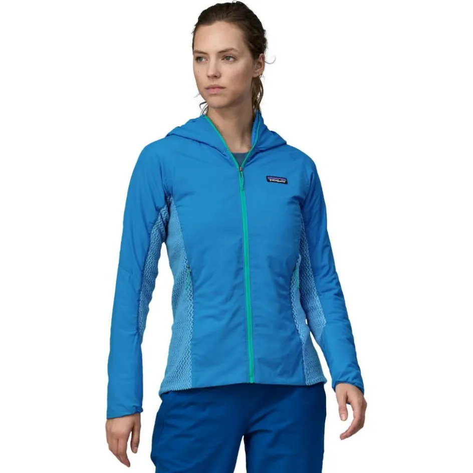 Hot Patagonia Nano-Air Light Hybrid Hoody outdoor vest dames  vessel blue
