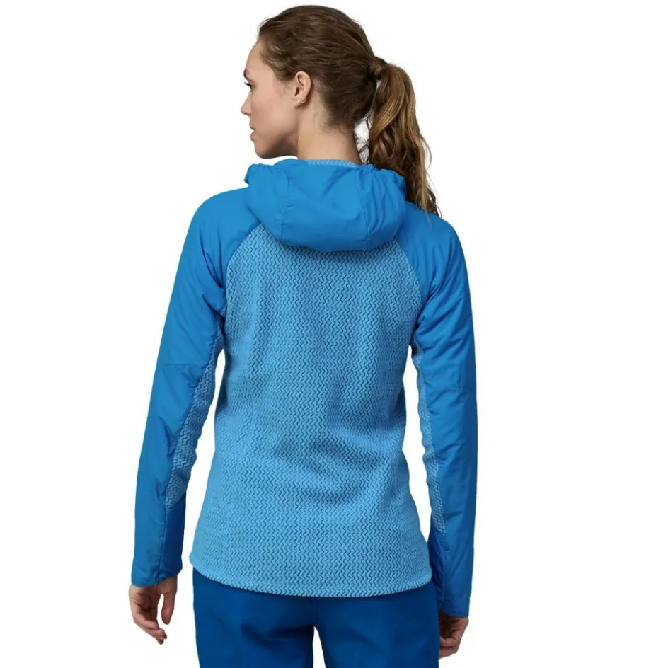 Hot Patagonia Nano-Air Light Hybrid Hoody outdoor vest dames  vessel blue