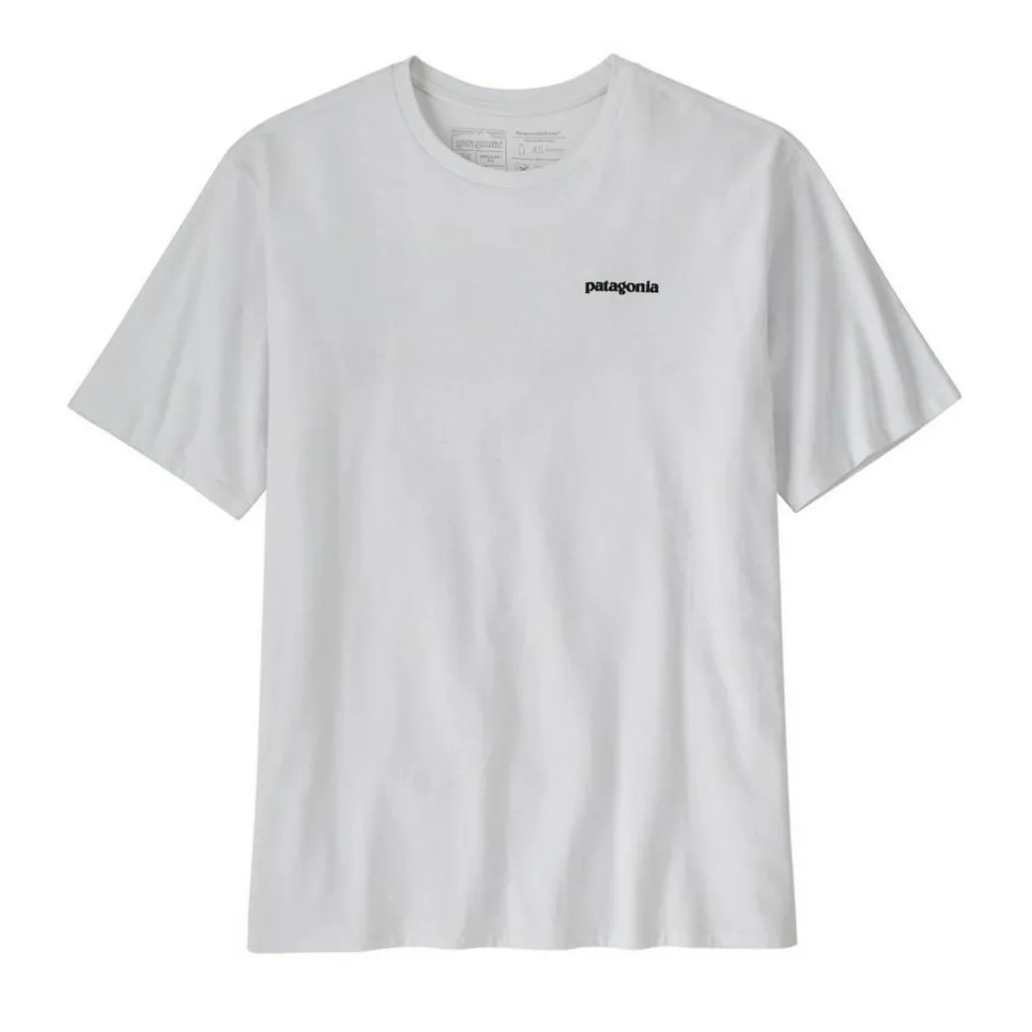 New Patagonia P-6 Logo Responsibili-Tee shirt heren white
