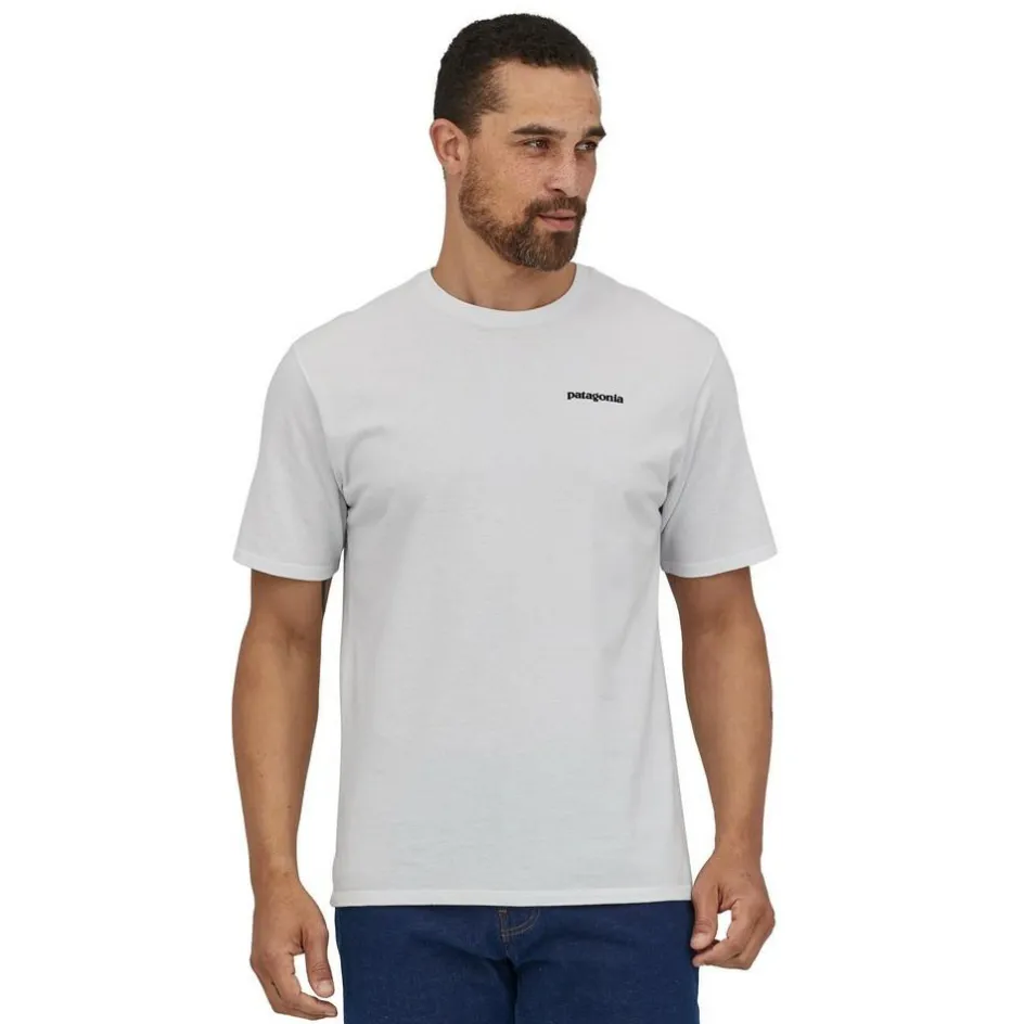 New Patagonia P-6 Logo Responsibili-Tee shirt heren white