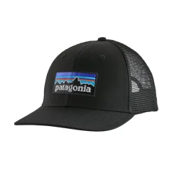Clearance Patagonia P-6 Logo Trucker pet black