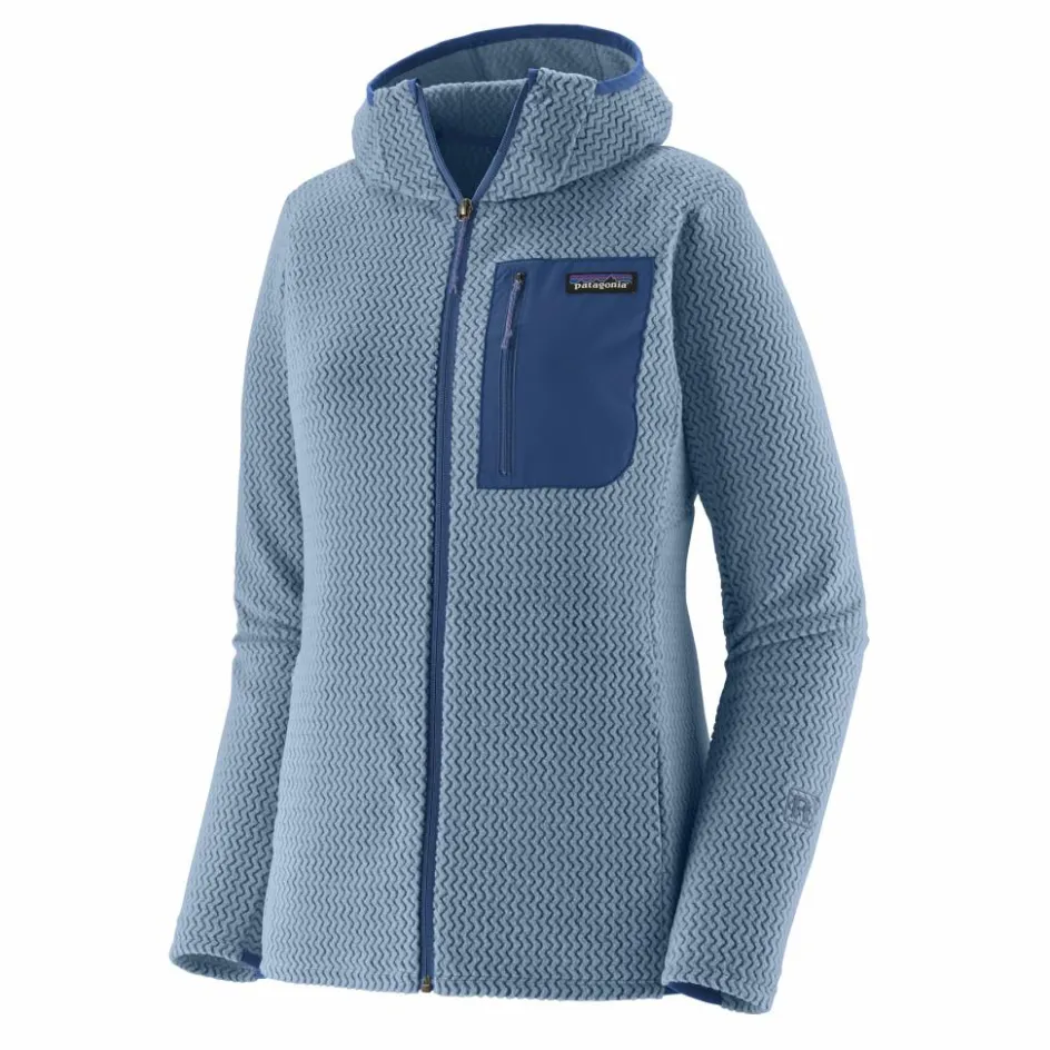 Sale Patagonia R1 Air Hoody fleece vest dames barnacle blue