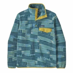 Clearance Patagonia Synchilla Snap-T fleece sweater heren quilty fitz wetland blue