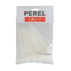 Outlet Perel Tie-wrap transparant 120 x 4,6 mm 100 stuks