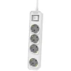 Philips 4-voudige stekkerdoos 1,5 meter white