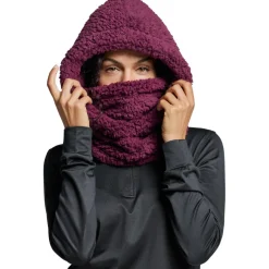 Poederbaas Fluffy balaclava bordeaux