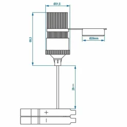 ProPlus Aanstekerdoos met accuklemmen