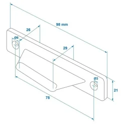 ProPlus Hymer deurvanger bovenzijde grijs