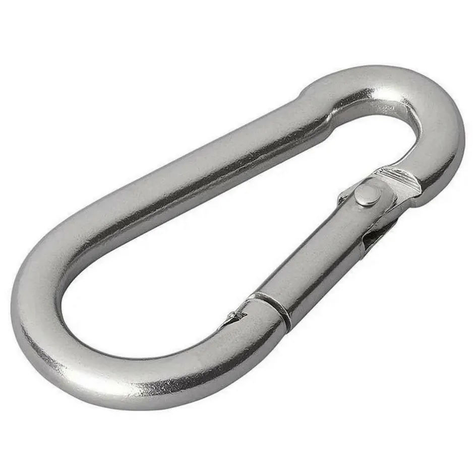 ProPlus Karabijnhaak RVS 5 x 50 set van 2 stuks