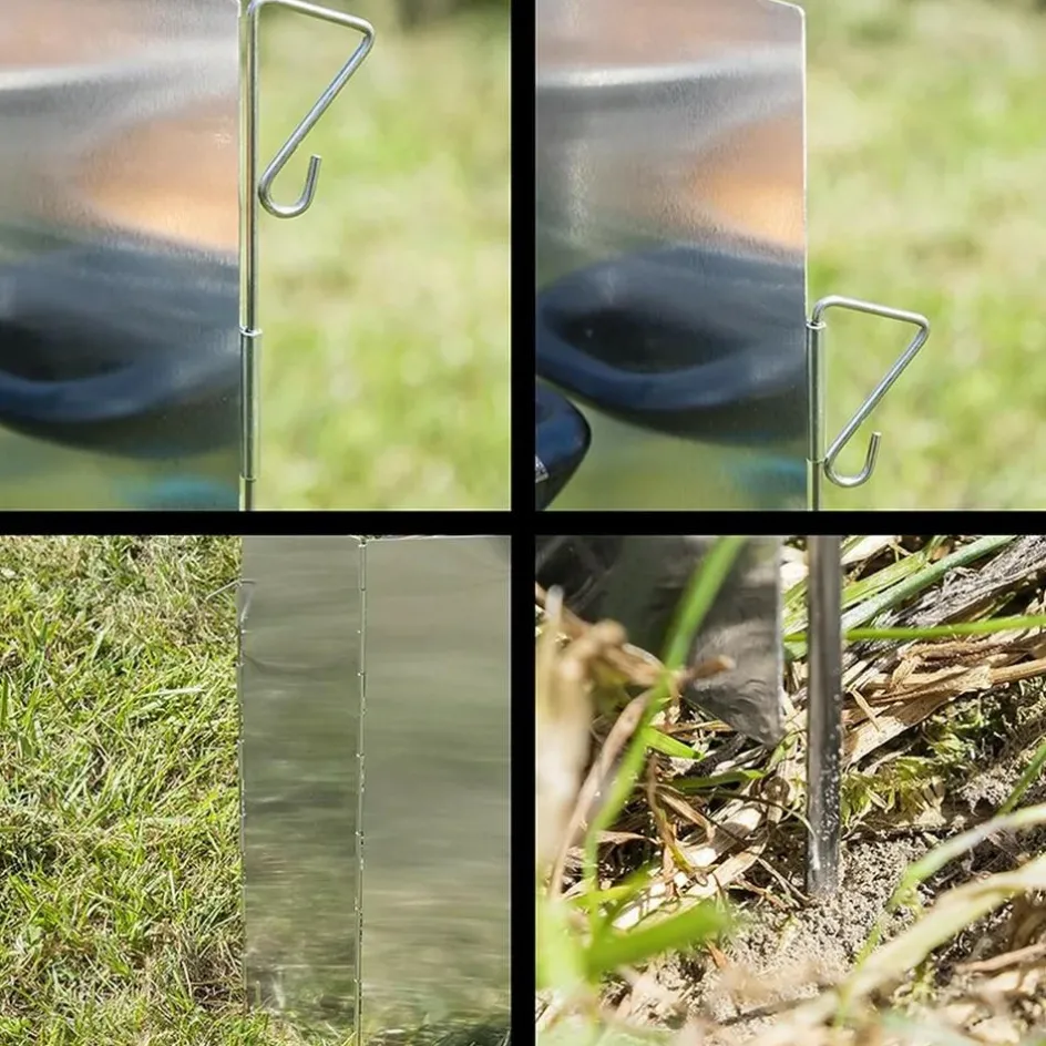 New ProPlus Kookwindscherm 5-delig aluminium