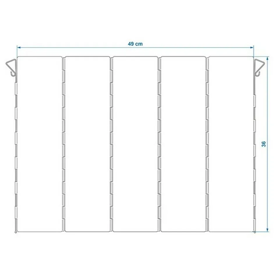 New ProPlus Kookwindscherm 5-delig aluminium