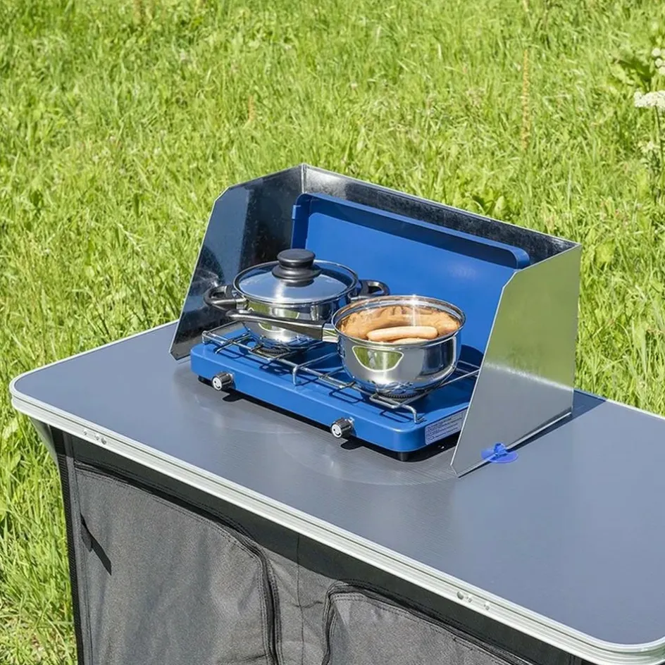 Hot ProPlus Kookwindscherm 3-delig staal