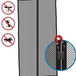 ProPlus Magnetische hordeur 210 x 100 cm black