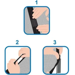 ProPlus Magnetische hordeur 210 x 100 cm black