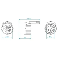 ProPlus 7-polige naar 13-polige verloopstekker