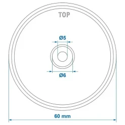 ProPlus Reflector 60 mm wit per 2 stuks