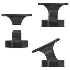 ProPlus Scharnierende deurvanger zwart