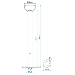 ProPlus Steunpoot 48 mm