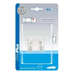 ProPlus T10 12V 3W halogeenlamp set van 2 stuks