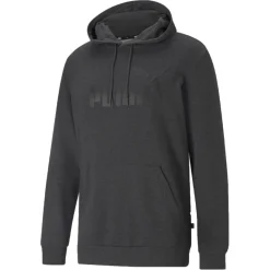 Outlet Puma Essentials Big Logo hoodie heren dark grey heather