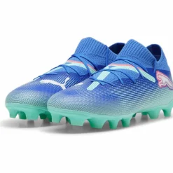 Sale Puma FUTURE 7 PRO FG AG voetbalschoenen heren bluemazing white electric peppermint