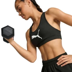 Puma 4KEEPS sport bh dames black big white cat