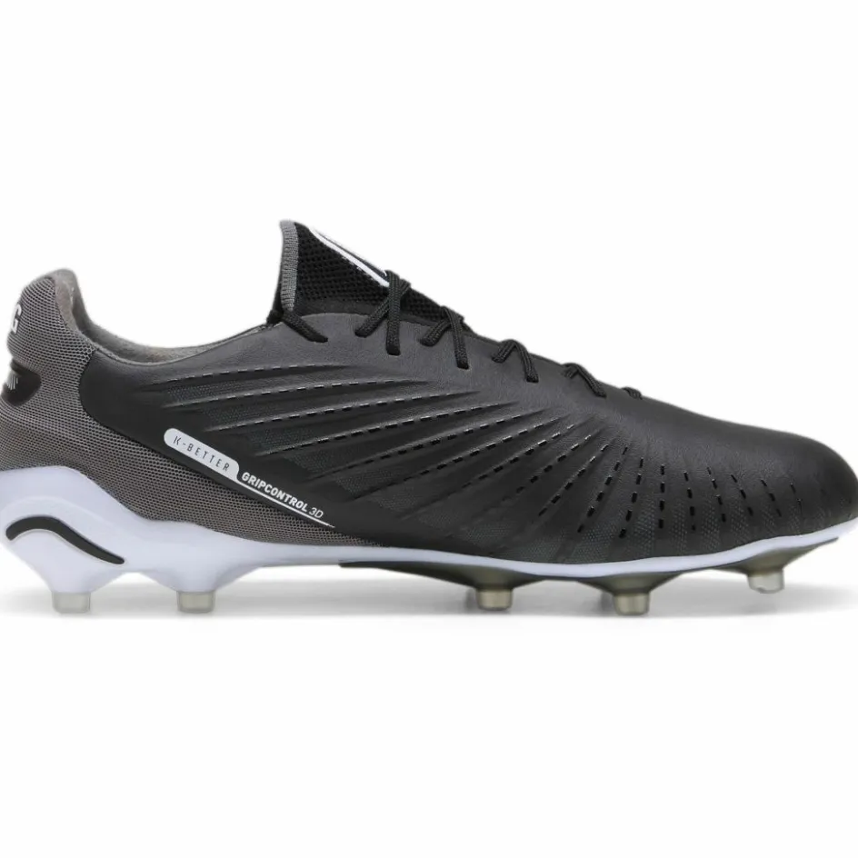 Sale Puma KING ULTIMATE FG AG voetbalschoenen heren black white cool dark grey