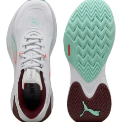 Clearance Puma PWR Hybrid fitness schoenen dames white ruby shimmer mint melt glowing red