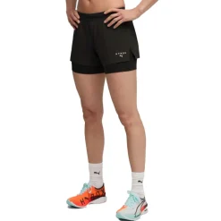 Puma x HYROX 2 in 1 short dames black