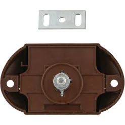 Pushlock Binnenslot toilet en schootplaatje bruin