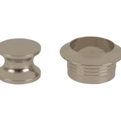 Discount Pushlock Drukknop en buitenring gepolijst vernikkeld