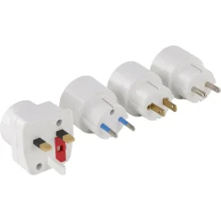 Q-Link Reisstekkerset 4-voudig wit