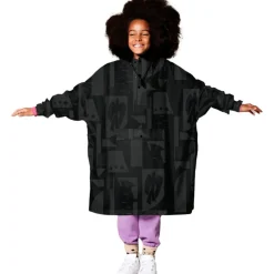 Rainkiss Back To Black regenponcho junior black