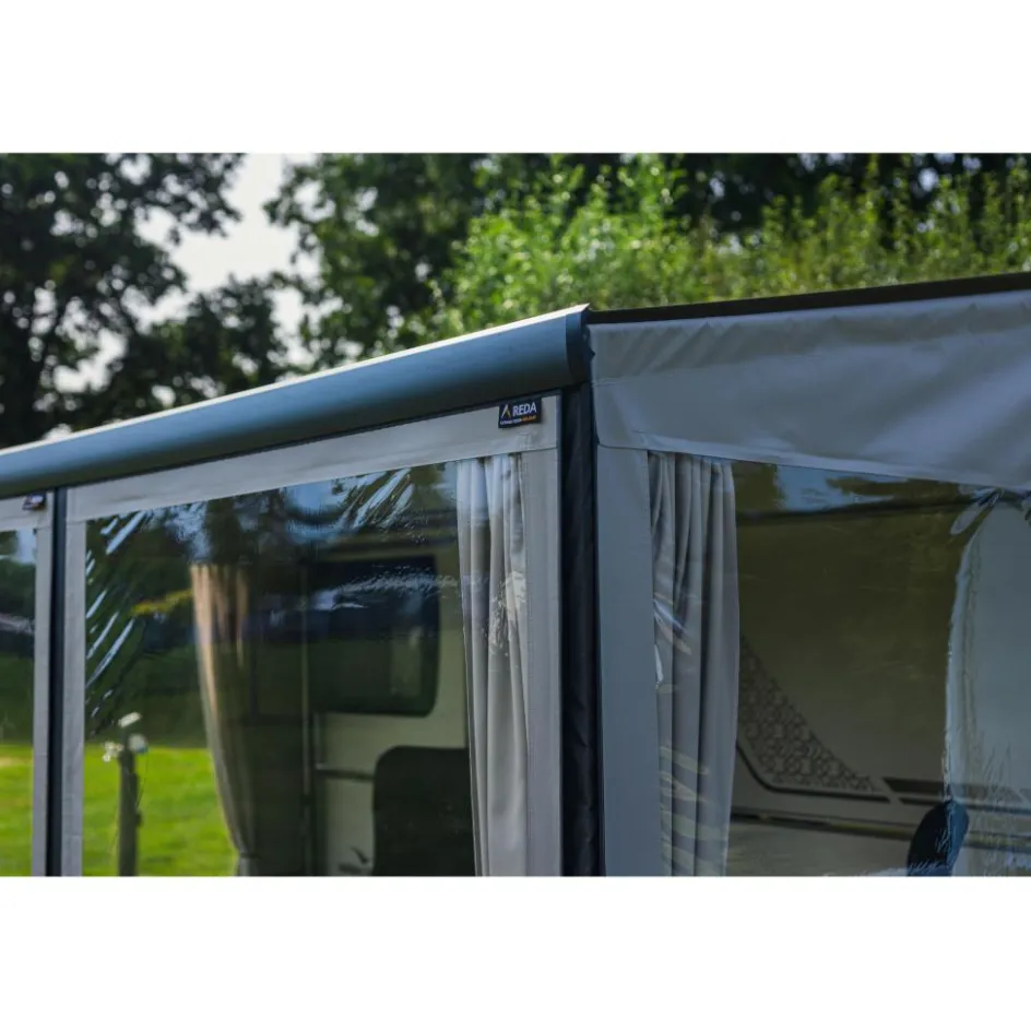 Reda Adventure 145 cm voorwand gordijn grey