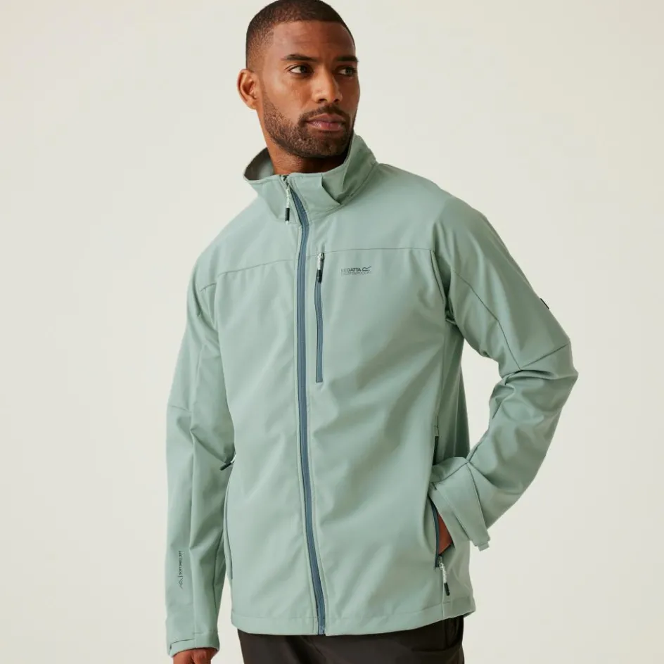 Regatta Arana softshell jas heren glacier green