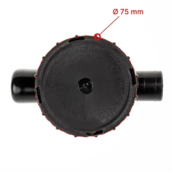 Reich Sifon dubbele afvoerplug met RVS zeefje en afsluit