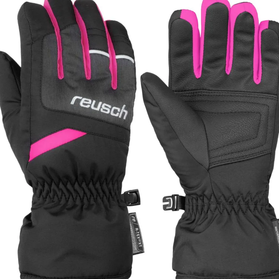 Reusch Bennet R-TEX XT handschoenen junior black melange pink glow
