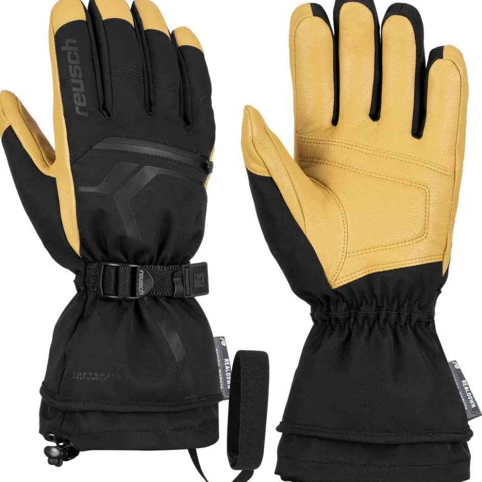 Online Reusch Down Spirit GTX handschoenen heren black camel