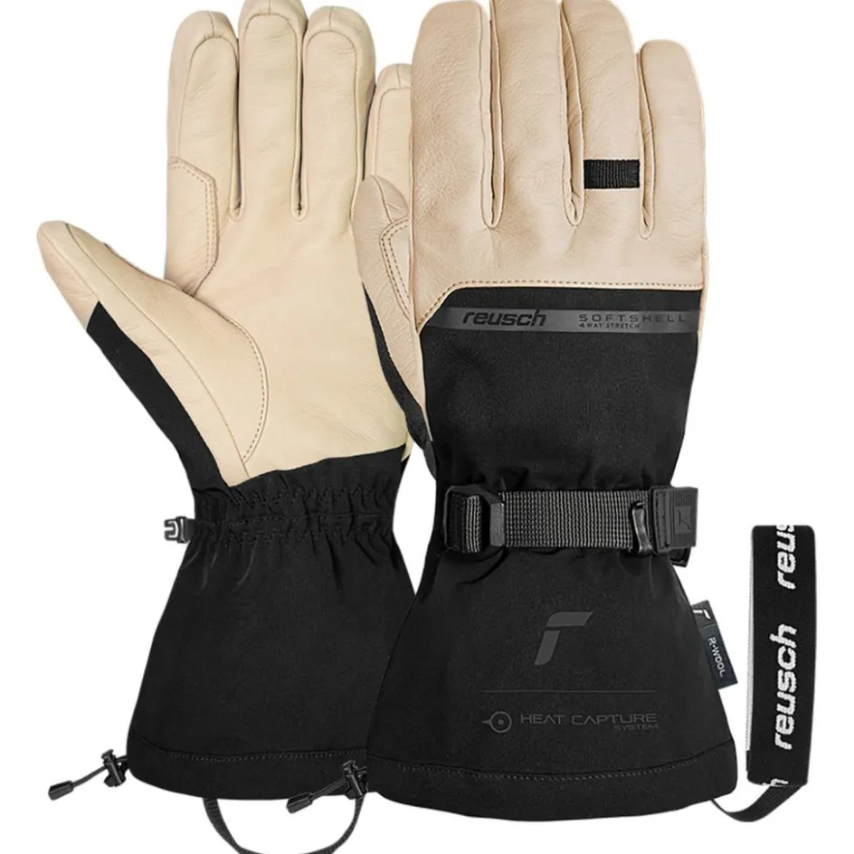 Reusch Duality R-WOOL handschoenen heren tan black