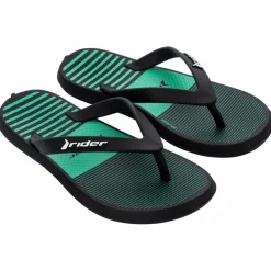 Hot Rider R1 Style Kids slippers junior black green