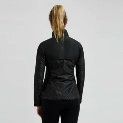 Hot Rogelli Essential Hi Vis hardloopjack dames zwart  reflection